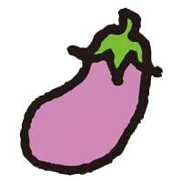 Eggplant - green - No Background PNG