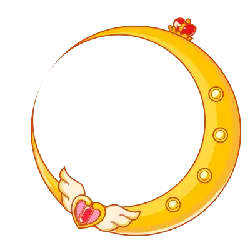 Crescent Moon Necklace - heart - PNG Images