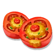 Tomato - eatable - circular - Transparent Background PNG