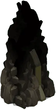 Campfire - night - smoke - High Resolution PNG