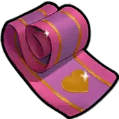 Heart Scroll - pink - High Resolution PNG