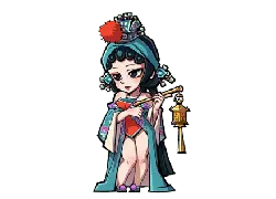 Little Girl with Lantern - cartoon - Lossless PNG