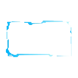 Blue Rectangle Outline - line art - No Watermark PNG