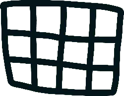 Grid Pattern - rectangle - Transparent Background PNG