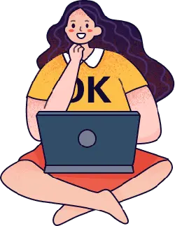 Girl in Yellow Top - casual wear - High Resolution PNG