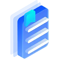 Blue Folder - office - file - PNG