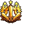 Golden Trophy Emblem - honor - High Resolution PNG