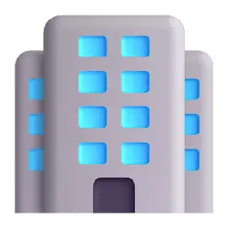 Blue Building Icon - Fast Download PNG