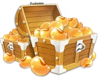 Treasure Chest of Gold Coins - High Quality PNG