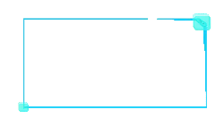 Blue Rectangle Frame - user interface element - Lossless PNG