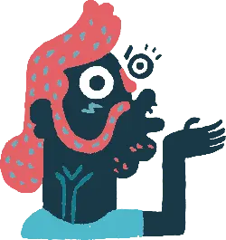 Pink-Haired Little Person - hair expression - Transparent Layer PNG