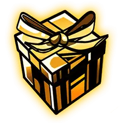 Golden Gift Box - High Quality PNG