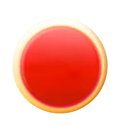 Red Button - smooth - Transparent Layer PNG
