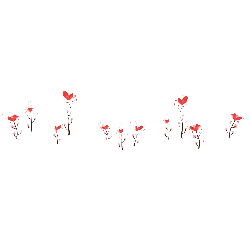 Red Flowers - art - simple - No Watermark PNG