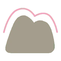 Cloud - pink - simple - High Resolution PNG