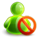 Green Person Prohibition Sign - icon - No Background PNG