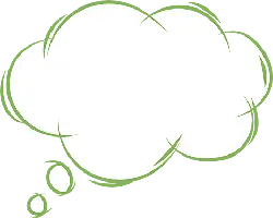 Thinking Bubble - green - Lossless PNG
