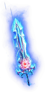 Ice Blade - glowing - blue - Free Download PNG