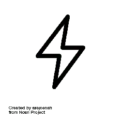 Lightning Bolt Symbol - logo - No Background PNG