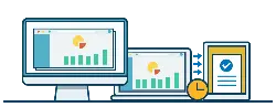 Data Presentation - monitoring - Transparent Background PNG