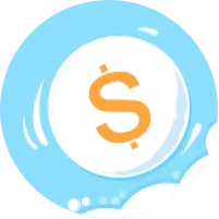 Frozen Dollar Sign - ice - Transparent Layer PNG