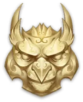 Golden Demon Mask - mysterious - Transparent Layer PNG