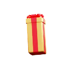 Gift Box - red ribbon - Transparent Background PNG