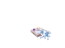 Blue Flower Decorative Box - gift - Lossless PNG