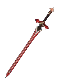 Red Long Sword - weapon - High Resolution PNG
