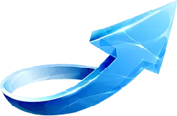 Blue Arrow - arrow - Free for Commercial Use PNG