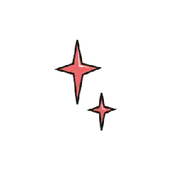Red Stars - galaxy - Transparent Background PNG