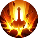 Knight in Flames - hero - High Resolution PNG