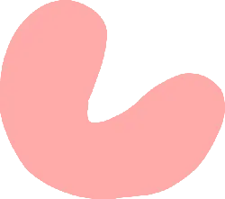 Pink Abstract Shape - Transparent Background PNG