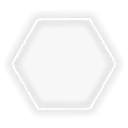 Hexagon - outline - geometric shape - Transparent Background PNG