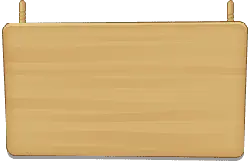 Wooden Sign - natural - No Background PNG
