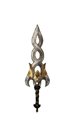 Silver Double-bladed Sword - weapon - Free PNG