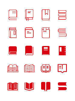 Book Icon Set - knowledge - PNG Images