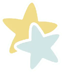 Yellow and Blue Stars - stars - PNG