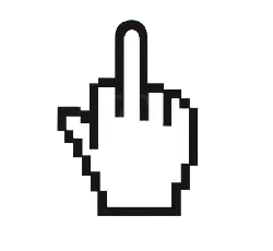 Pixel Hand Cursor - pixel - No Background PNG