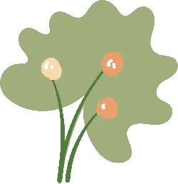 Three-colored Flower Bouquet - green - Lossless PNG