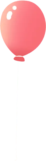 Balloon - gradient - cartoon - High Resolution PNG