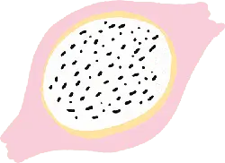 Dragon Fruit - red - No Watermark PNG
