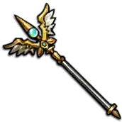 Golden Staff - wings - High Resolution PNG
