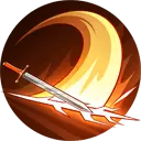 Flaming Sword - weapon - High Quality PNG