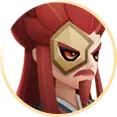 Red-haired Heroine - mask - PNG