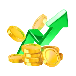 Coins and Arrow - coins - No Background PNG