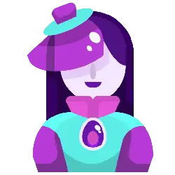 Mysterious Witch - purple - High Resolution PNG