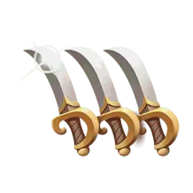 Three Swords - gold - Free PNG