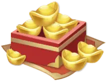 Gold Ingots Box - new year - PNG Images