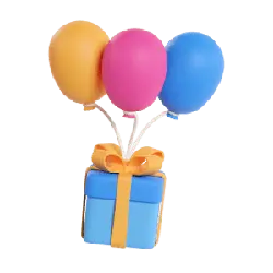 Colorful Balloon Gift Box - gift - Free Download PNG
